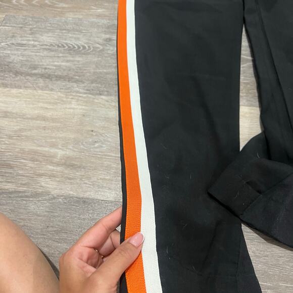 Burberry London Black Pinstripe Track Pants Size 48 - Picture 4 of 9